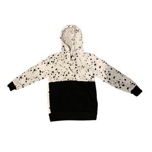 Street Rules Clothing Co size 3T Kids white and black hoodie with pocket